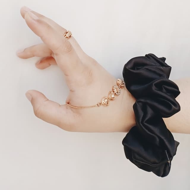 Stary Night Silk Scrunchies